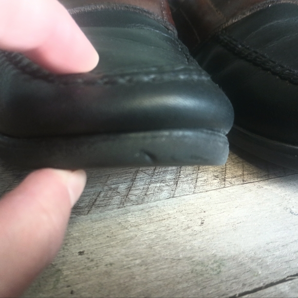 Sperry Mens Leather Penny Loafers 10.5 Black Brown Business Academia Old Money - Picture 7 of 11